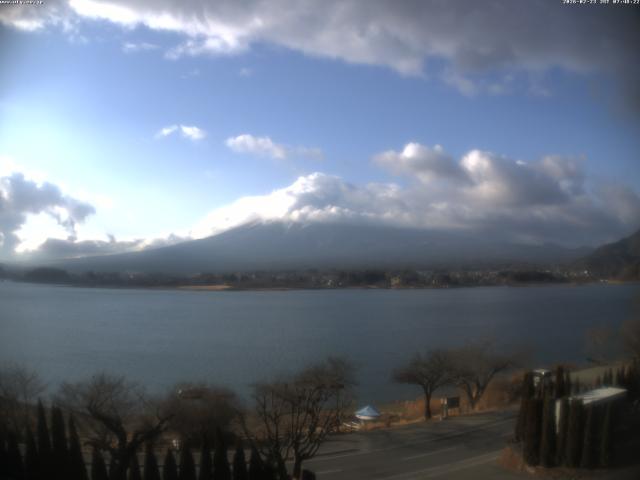 河口湖からの富士山