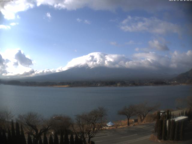 河口湖からの富士山