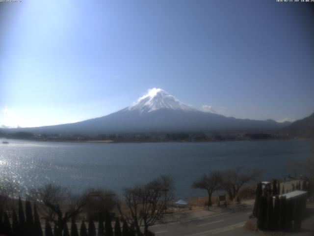 河口湖からの富士山