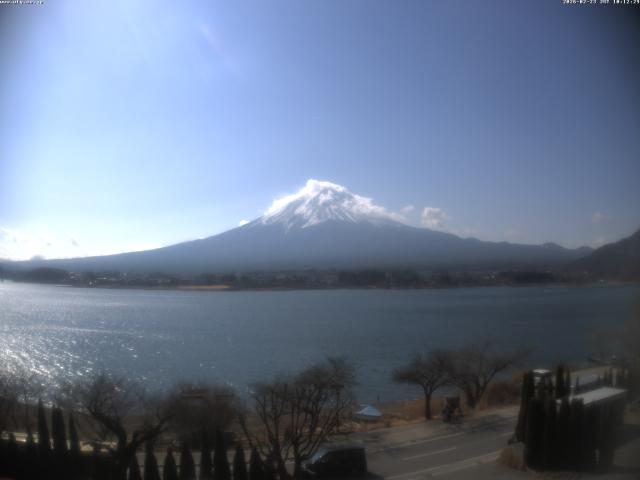 河口湖からの富士山