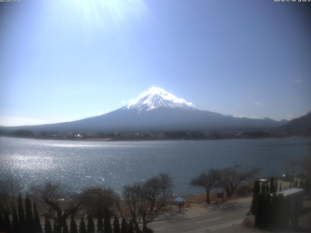 河口湖からの富士山