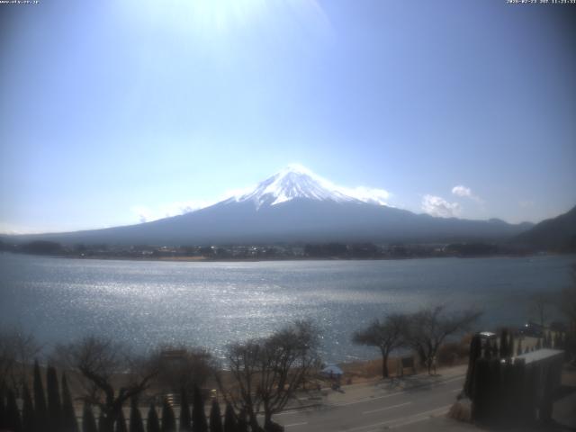 河口湖からの富士山