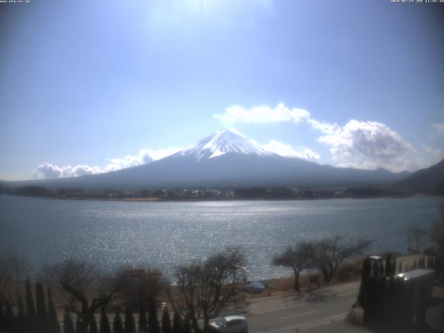 河口湖からの富士山