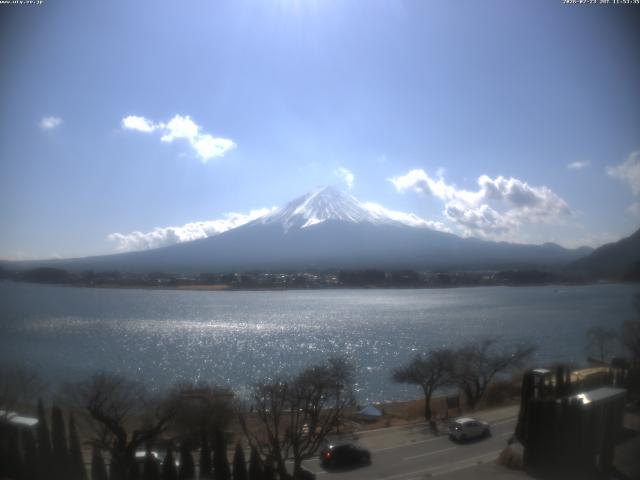 河口湖からの富士山