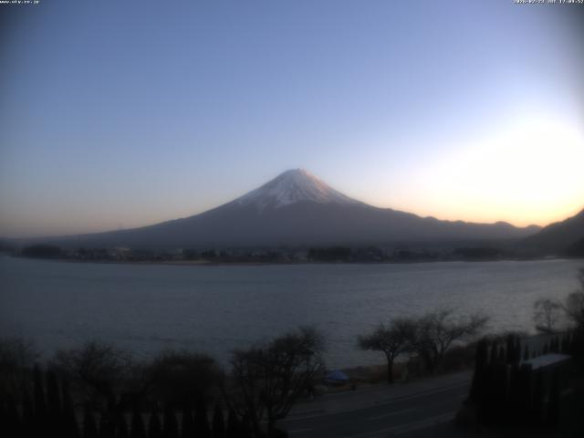 河口湖からの富士山