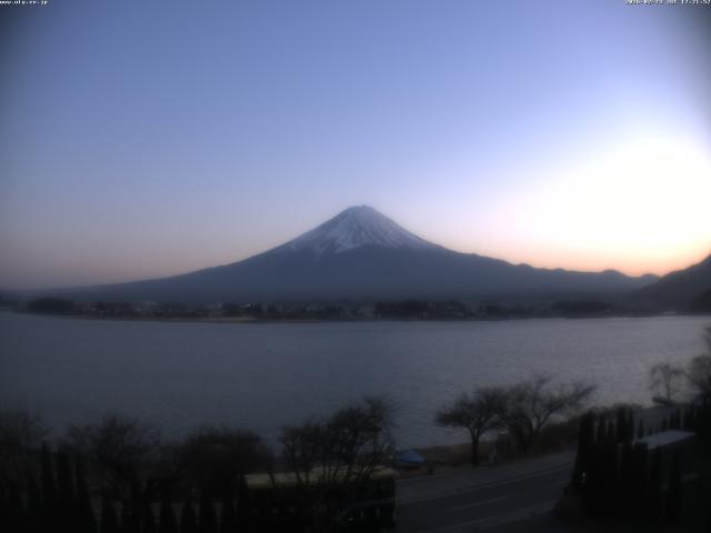 河口湖からの富士山