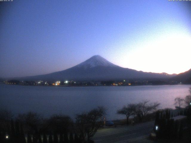 河口湖からの富士山