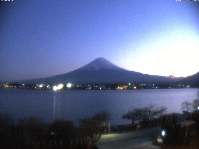 河口湖からの富士山