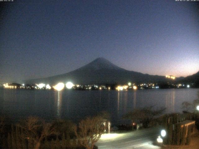 河口湖からの富士山