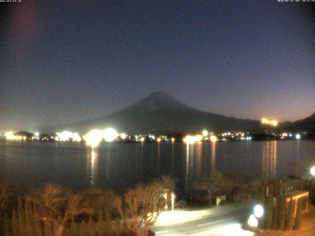 河口湖からの富士山