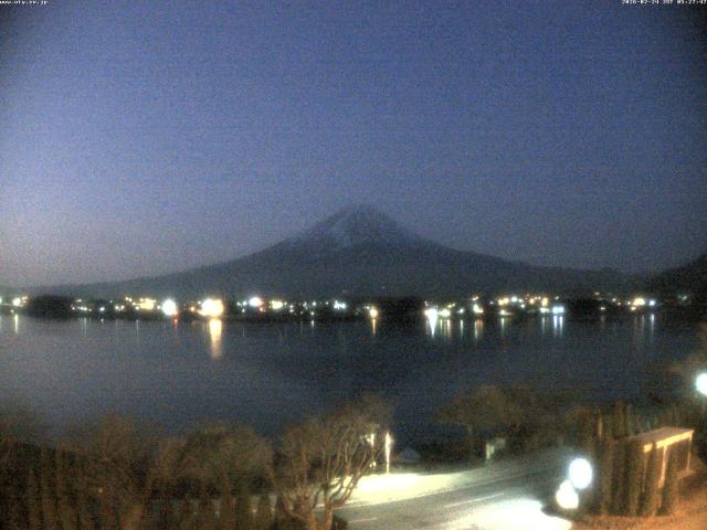 河口湖からの富士山