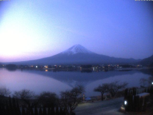 河口湖からの富士山