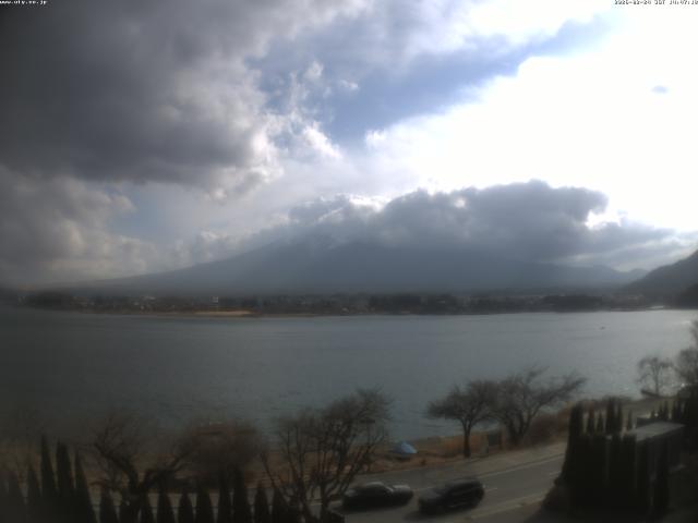 河口湖からの富士山