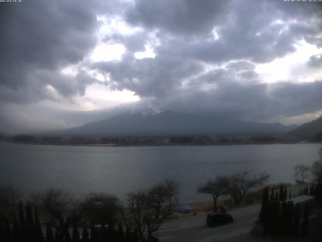 河口湖からの富士山