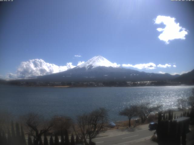 河口湖からの富士山