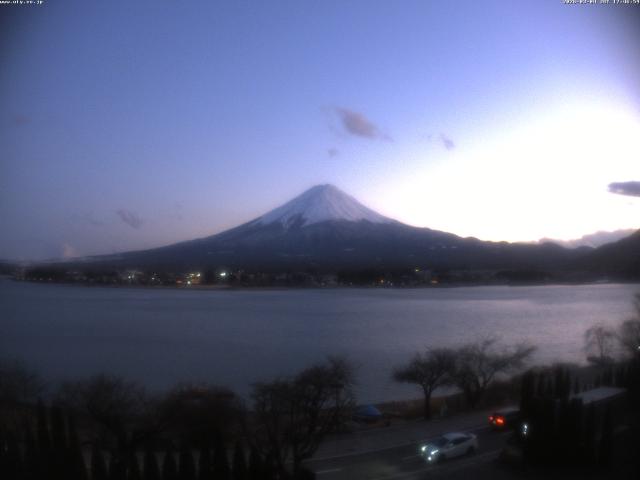 河口湖からの富士山