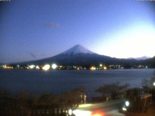 河口湖からの富士山