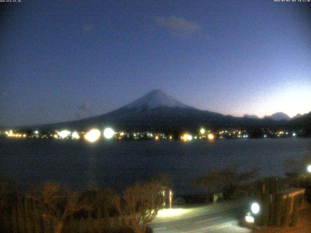 河口湖からの富士山