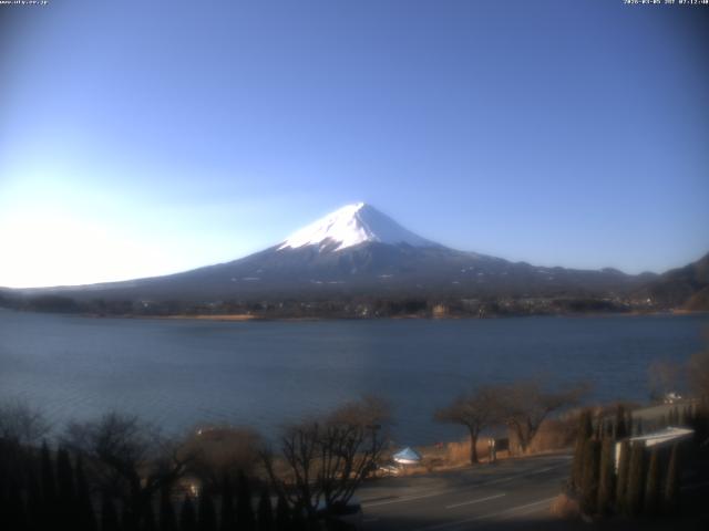 河口湖からの富士山