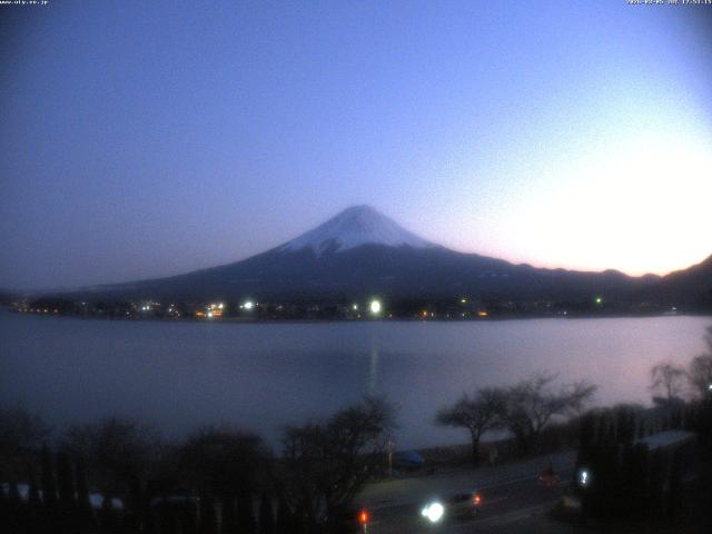 河口湖からの富士山