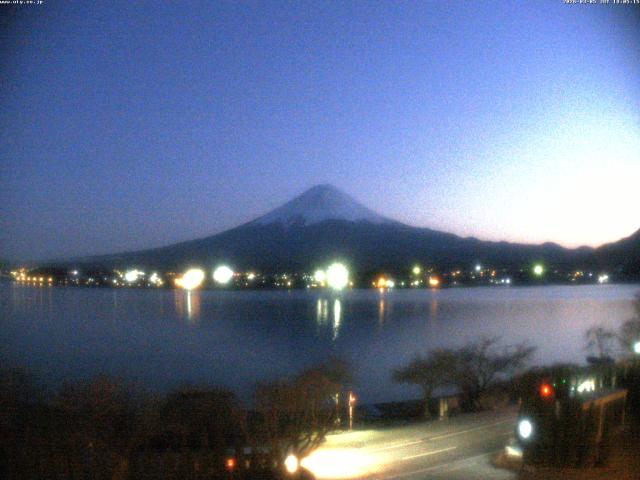 河口湖からの富士山
