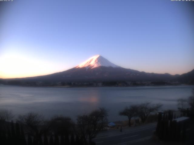 河口湖からの富士山