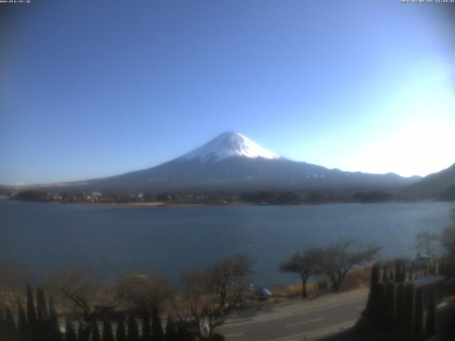 河口湖からの富士山