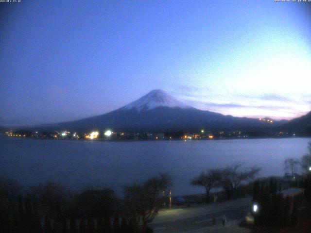 河口湖からの富士山