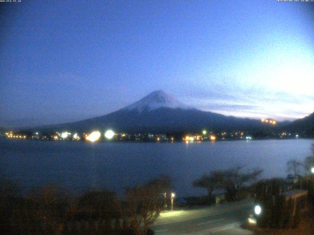 河口湖からの富士山