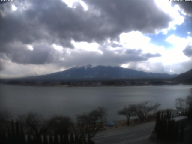 河口湖からの富士山