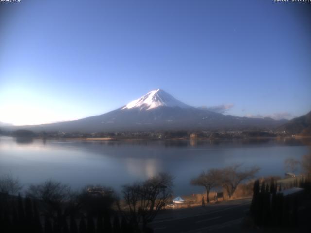 河口湖からの富士山