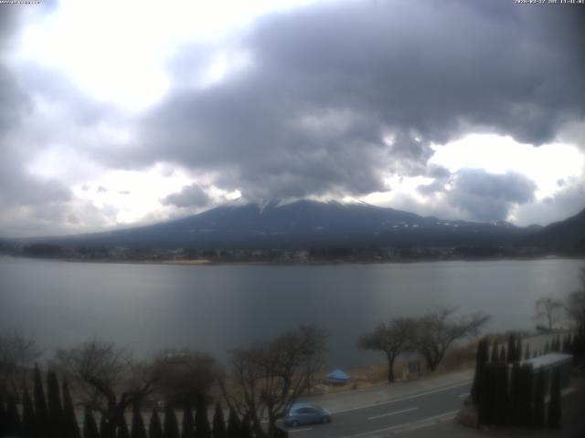 河口湖からの富士山