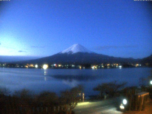 河口湖からの富士山