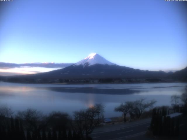 河口湖からの富士山