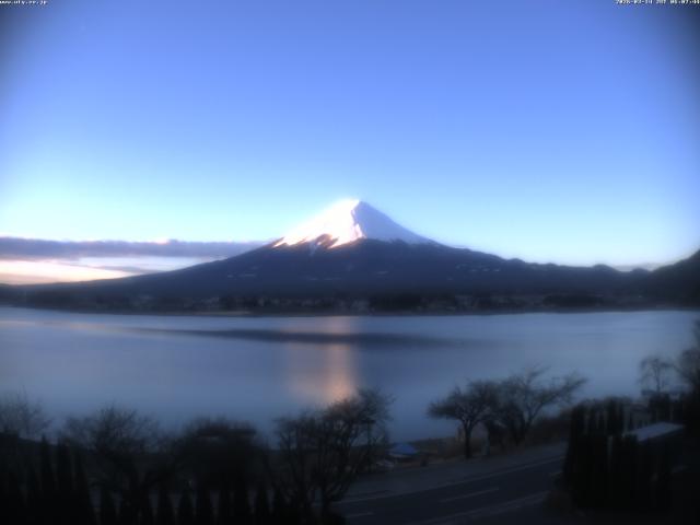 河口湖からの富士山