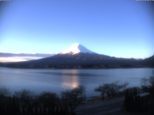 河口湖からの富士山