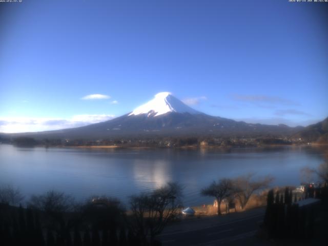河口湖からの富士山