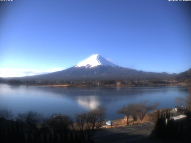 河口湖からの富士山