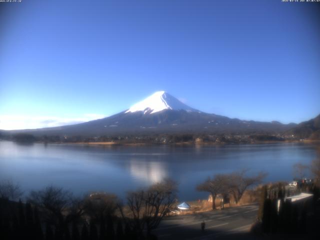 河口湖からの富士山