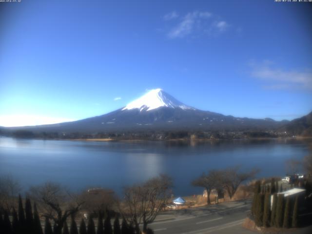 河口湖からの富士山
