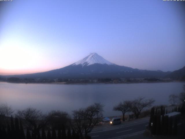 河口湖からの富士山