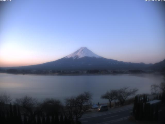 河口湖からの富士山