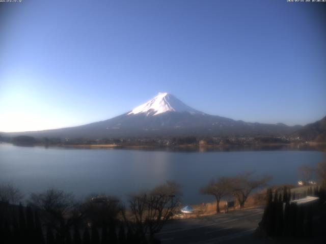 河口湖からの富士山