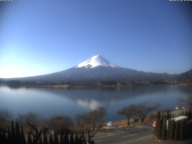 河口湖からの富士山