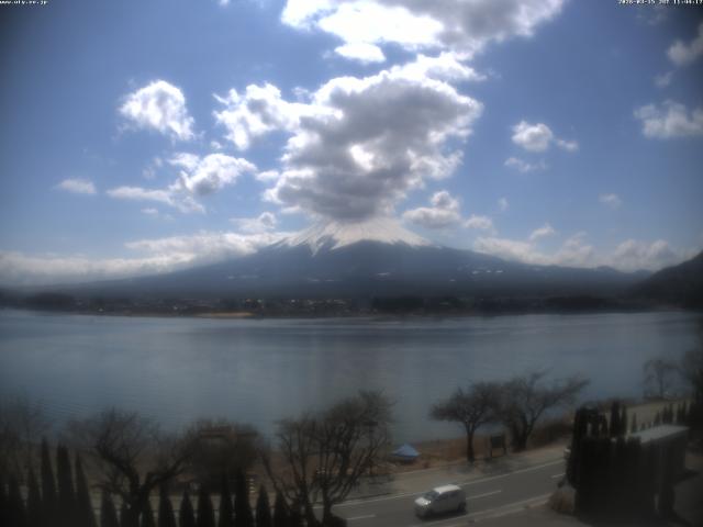 河口湖からの富士山