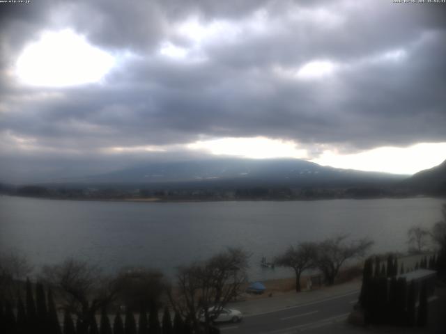 河口湖からの富士山