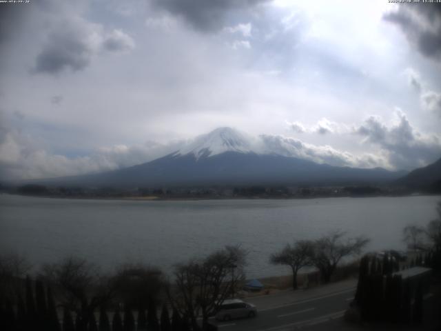 河口湖からの富士山