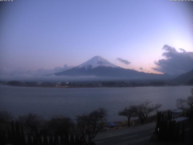 河口湖からの富士山