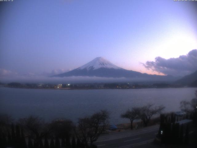 河口湖からの富士山