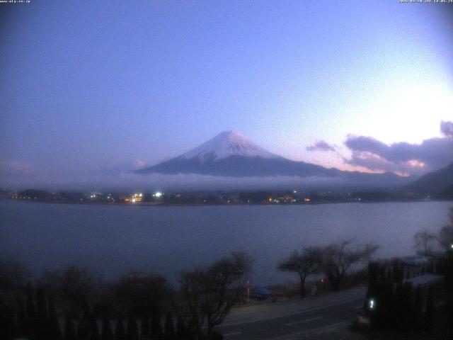 河口湖からの富士山